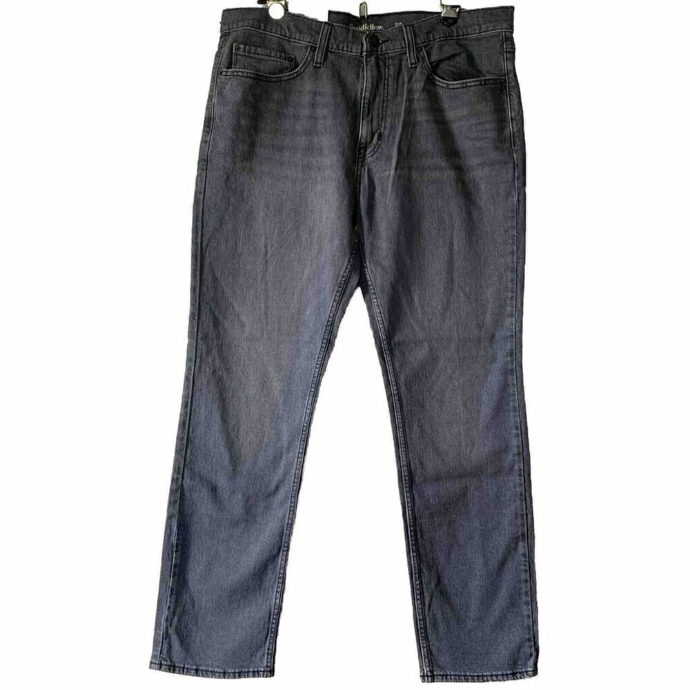Goodfellow Jeans Mens 36 x 30 Dusty Blue Lightweight Slim Fit